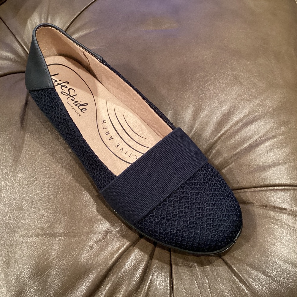 Life Stride, Naomi, Navy 8Wide